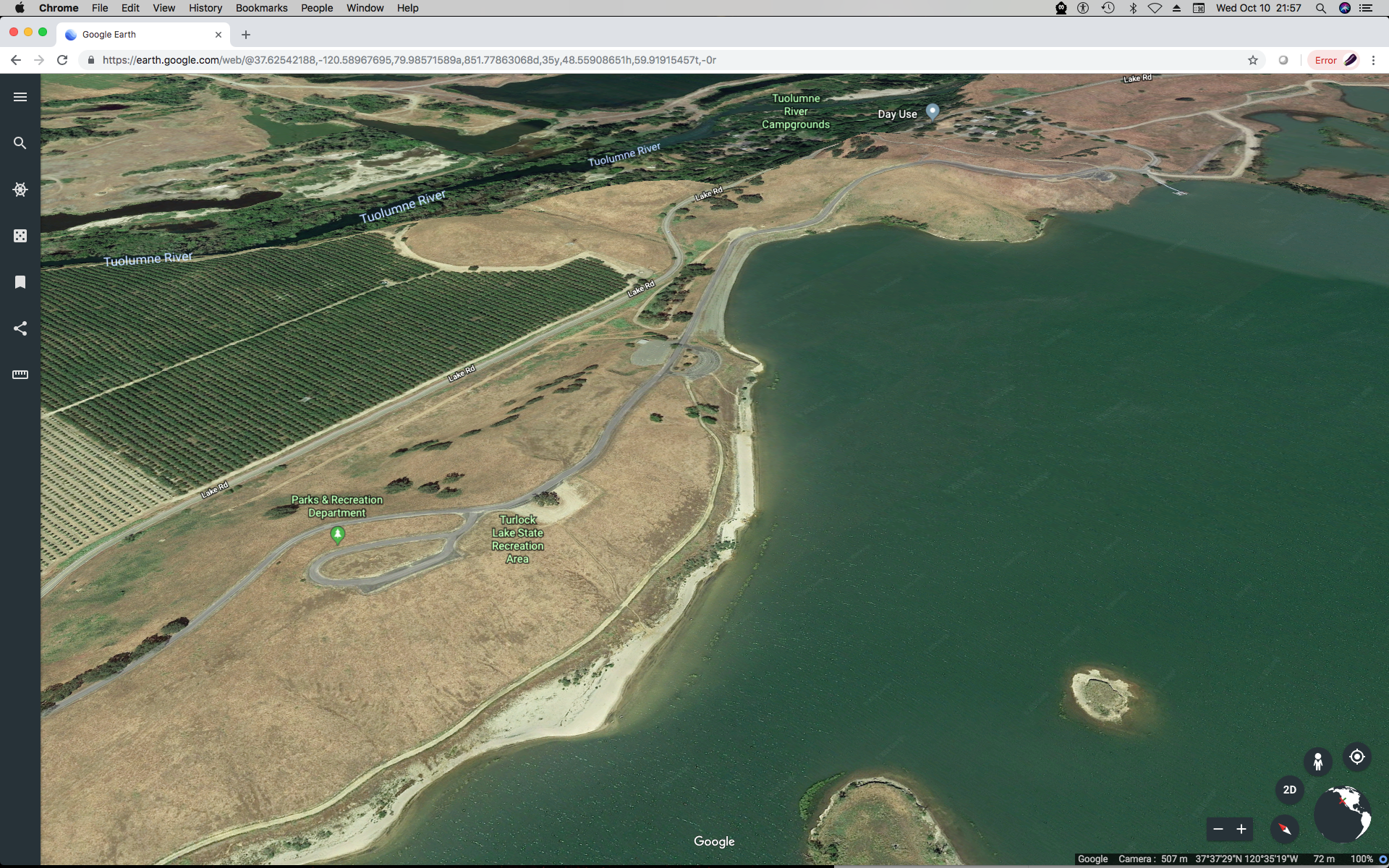 Northwest shore of Turlock Lake